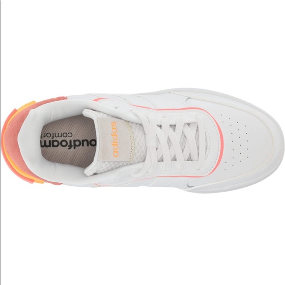 adidas Women's Postmove Basketball Shoe, White/White/Acid Red, 11 - Picture 5 of 14